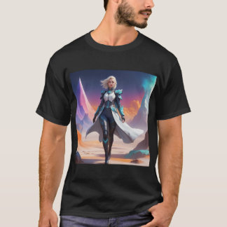 Futuristiska Fantasy Art | Sci-Fi Heroine T Shirt