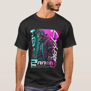 Futuristiska för cyberpunk Streetwear Cyber Error  T Shirt