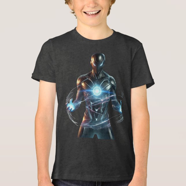 Futuristiska Force Fält superhjälte T Shirt (Framsida)