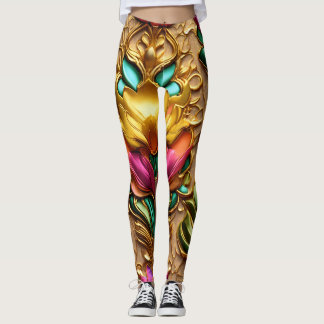 "Futuristiska Fransk Glamor Leggings: Elegance Mee Leggings
