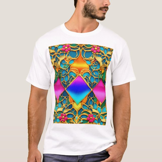 Futuristiska Fransk Mansion Insida T Shirt (Framsida)