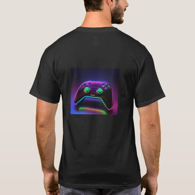 Futuristiska Gamepad Tech T Shirt (Baksida)