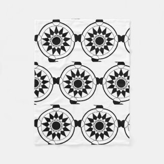 Futuristiska Geometric Skörd Circle Mandala Fleecefilt