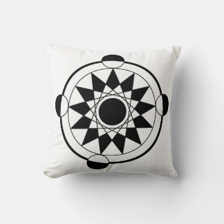 Futuristiska Geometric Skörd Circle Mandala Kudde