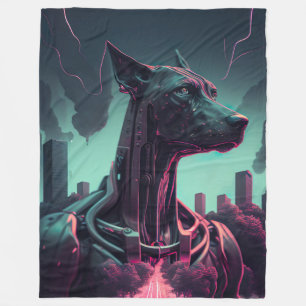 Futuristiska Great dane: Robotiskasällskapet Fleecefilt