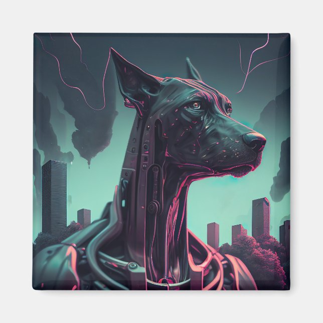 Futuristiska Great dane: Robotiskasällskapet Magnet (Framsidan)