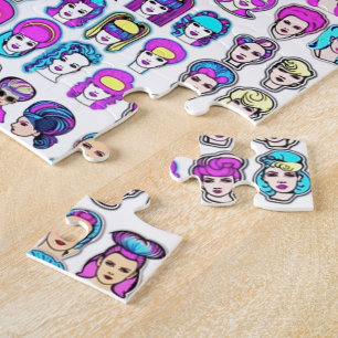 Futuristiska Hair-Raising High Tech Hairdos Pussel