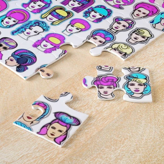 Futuristiska Hair-Raising High Tech Hairdos Pussel (Sidan)