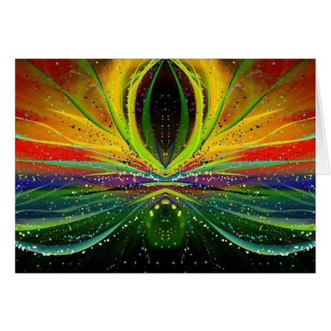 Futuristiska Hälsningskort (Framsidan Horizontal)