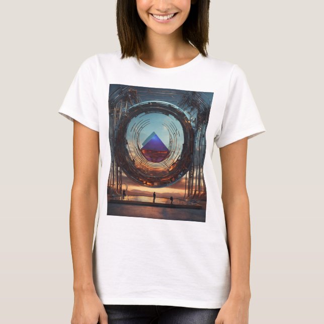 Futuristiska konst t shirt (Framsida)