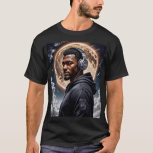 Futuristiska Måne Vibes Art Tee