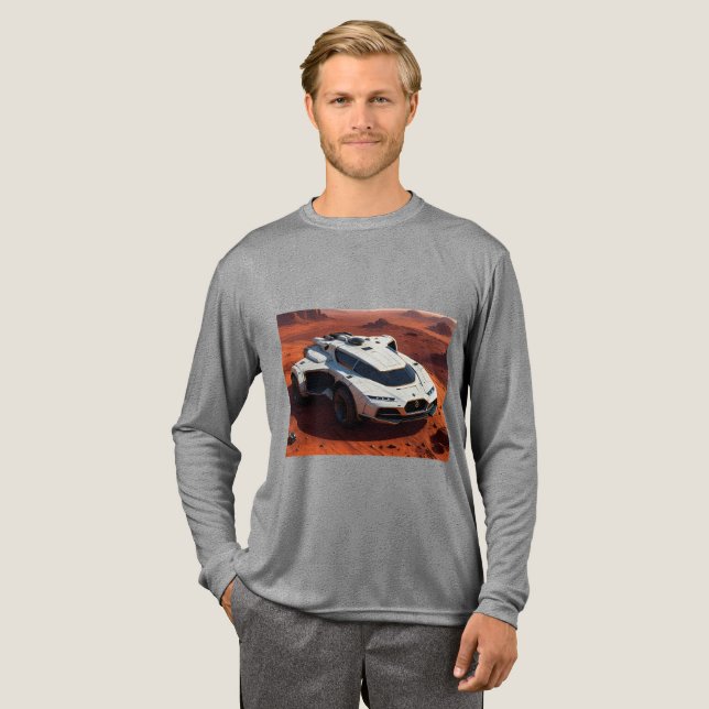 Futuristiska Mars Explorer | AI-utökade SCSI-Fi T Shirt (Hel framsida)