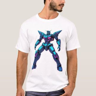 Futuristiska Mecha Warrior T Shirt