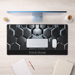 Futuristiska med nyans, svarta sexkantsformer