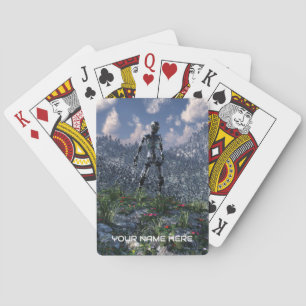 Futuristiska med robotar casinokort