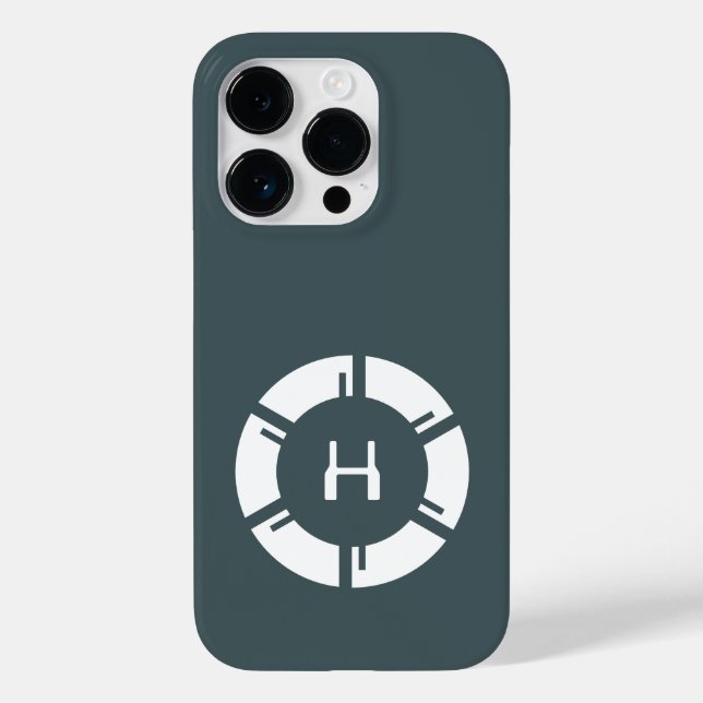 Futuristiska med sci-Fi monogram Grått (Baksida)