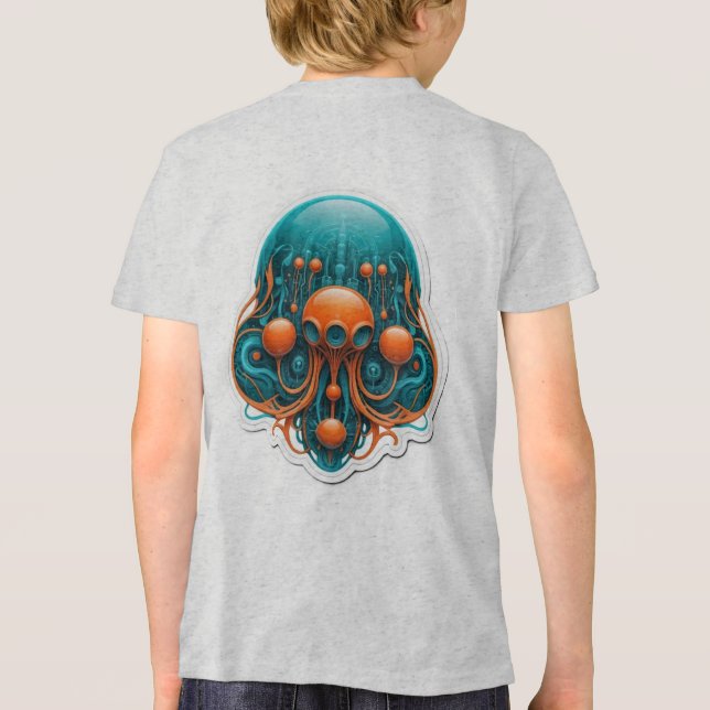 Futuristiska Meduza T Shirt (Baksida)