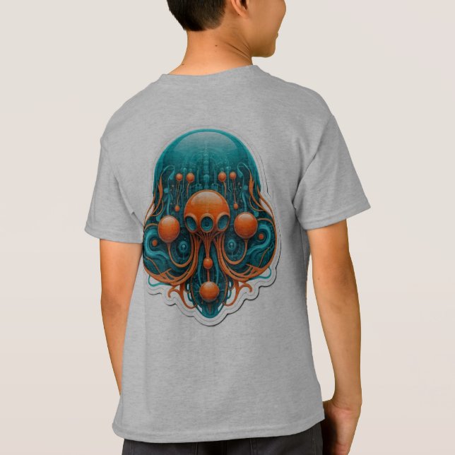 Futuristiska Meduza T Shirt (Baksida)