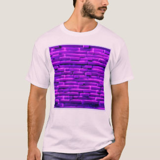 Futuristiska Neon-väggutformning T Shirt