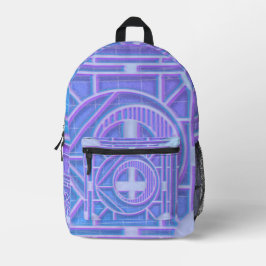 Futuristiska Neon Vaporwave Abstrakt Geometric