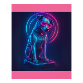 Futuristiska Nipper RCA Victor Hund Fototryck