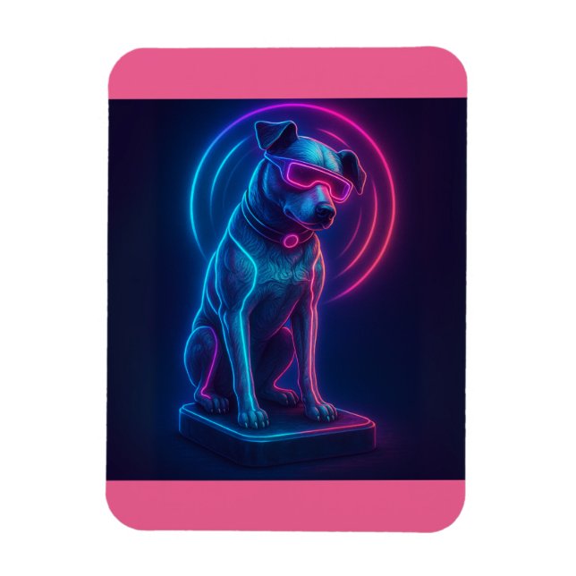 Futuristiska Nipper RCA Victor Hund Magnet (Vertikal)