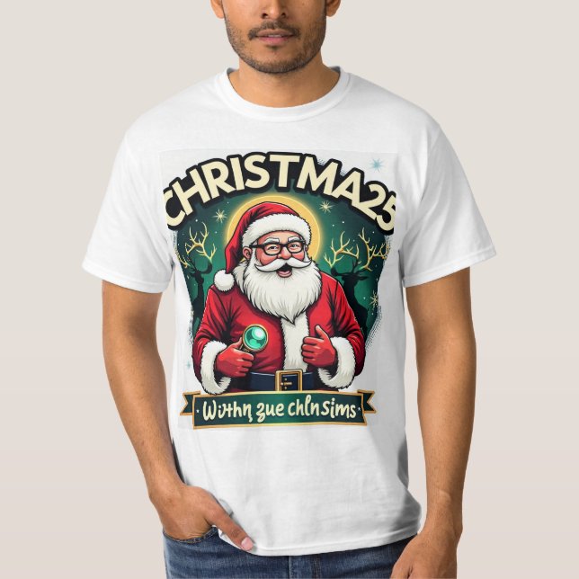 Futuristiska Noel T Shirt (Framsida)