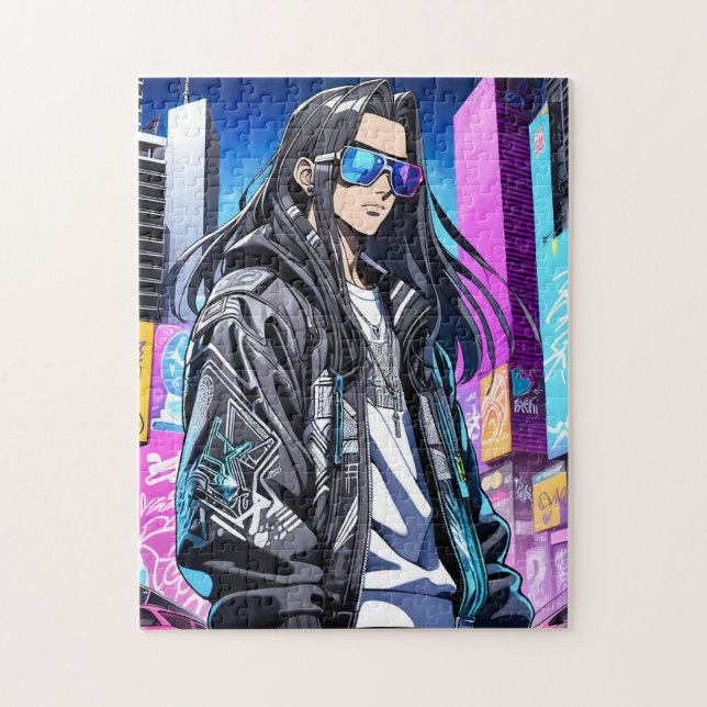 Futuristiska Pop Star 0001 Pussel (Vertikal)