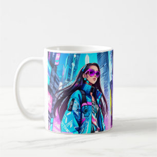 Futuristiska Pop Star 0002 Kaffemugg