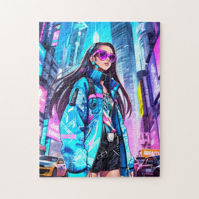 Futuristiska Pop Star 0002 Pussel (Vertikal)