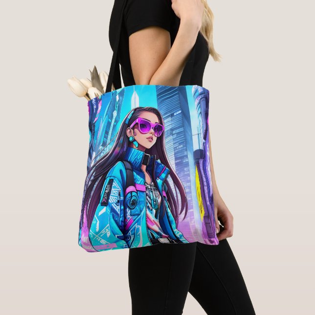 Futuristiska Pop Star 0002 Tygkasse (Närbild)