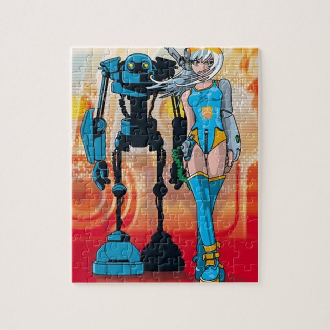 Futuristiska Puzzle med Gift box Pussel (Vertikal)