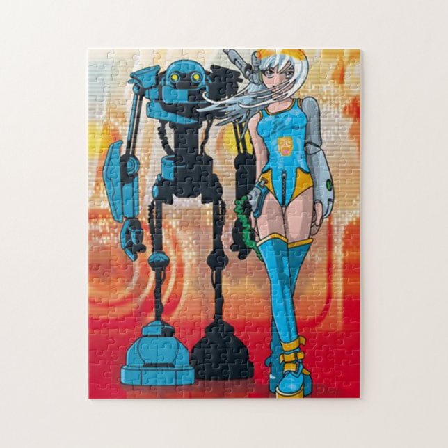 Futuristiska Puzzle Pussel (Vertikal)