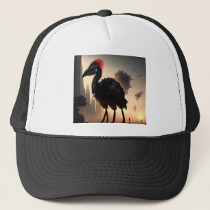 Futuristiska Robot Australian Emu, Truckers Hat Keps