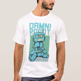 Futuristiska Robot Illustration - Cybernetic Tech  T Shirt