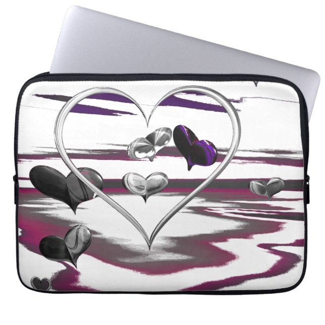 Futuristiska Romantik Laptop Fodral (Framsidan)