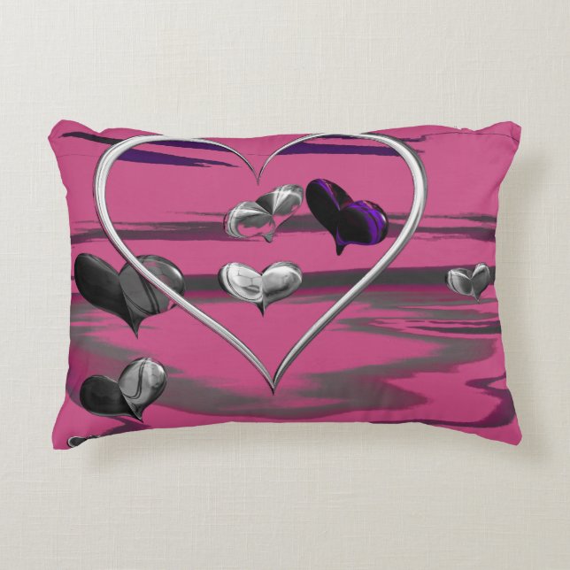 Futuristiska Romantik Prydnadskudde (Framsidan)