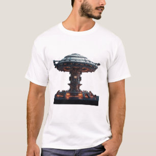 Futuristiska Space Station T Shirt