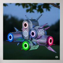 Futuristiska Spaceship Birdhouse