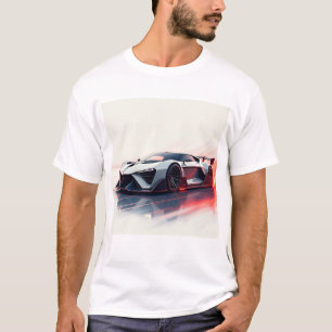 Futuristiska sportbil - liten AI-genererad design T Shirt
