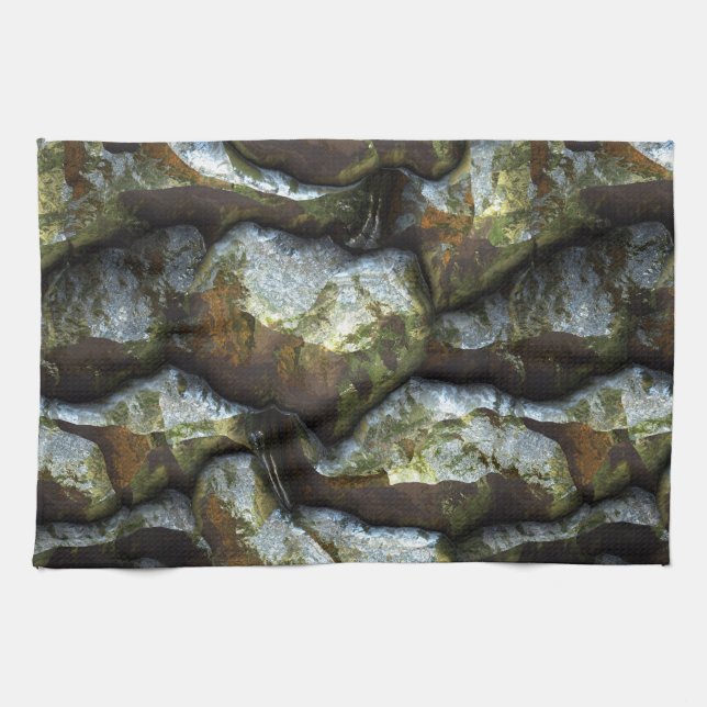 Futuristiska Stone Mönster 1 kökshandduk (Horisontell)