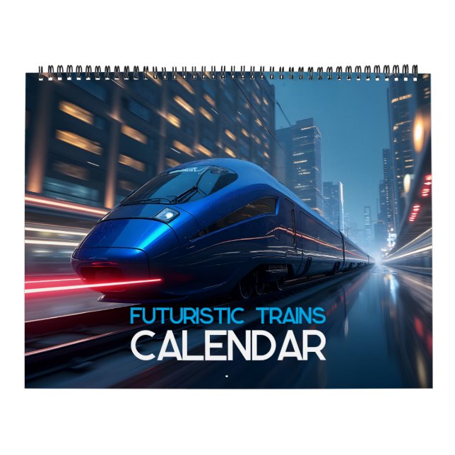 Futuristiska Tåg Kalender (Omslag)