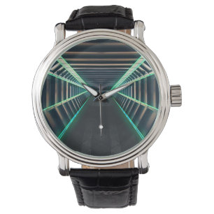 Futuristiska Technology Computerized Tech Linjer Armbandsur