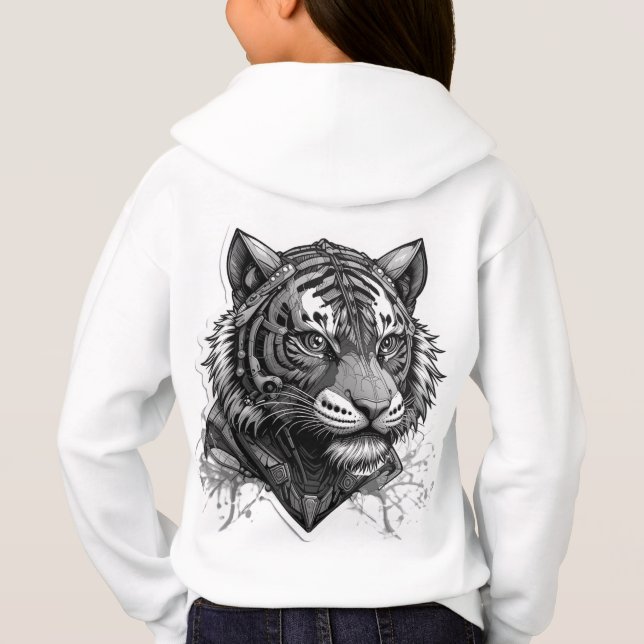 Futuristiska Tiger T Shirt (Baksida)