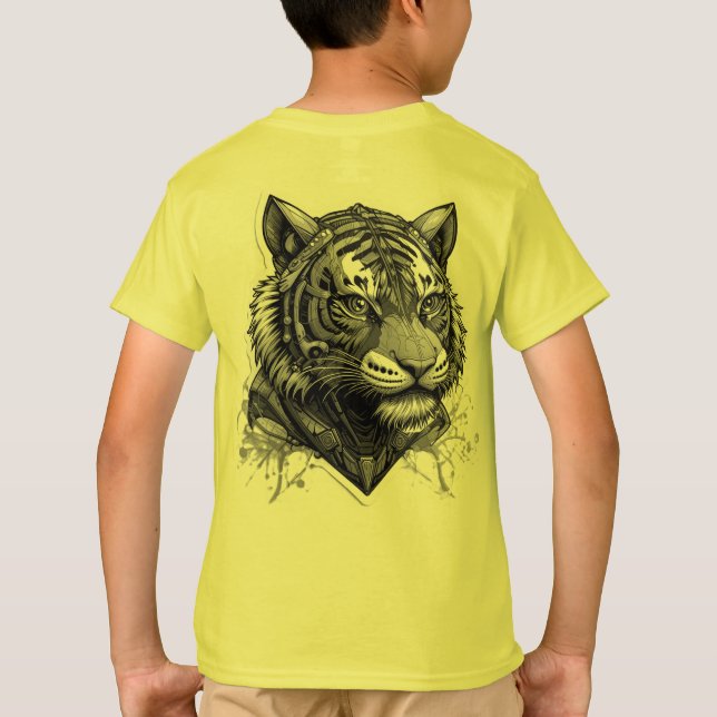 Futuristiska Tiger T Shirt (Baksida)