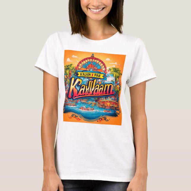 Futuristiska Typografi lös: Utforska Kalki 289 T Shirt (Framsida)