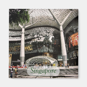 Futuristiskaarkitektur som shoppar den Singapore Magnet