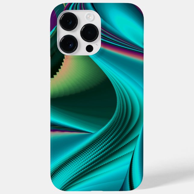 Futuristiskans Abstrakt 3D Metallisk regnbågsgrafi (Baksida)