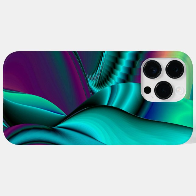 Futuristiskans Abstrakt 3D Metallisk regnbågsgrafi (Baksida (horisontell))