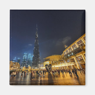 Futuristiskans arkitektur Burj Khalifa Magnet